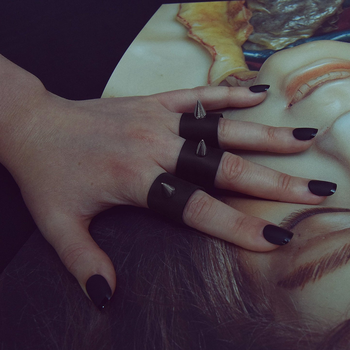 STAR DUSTER SPIKE - Set of three Rings