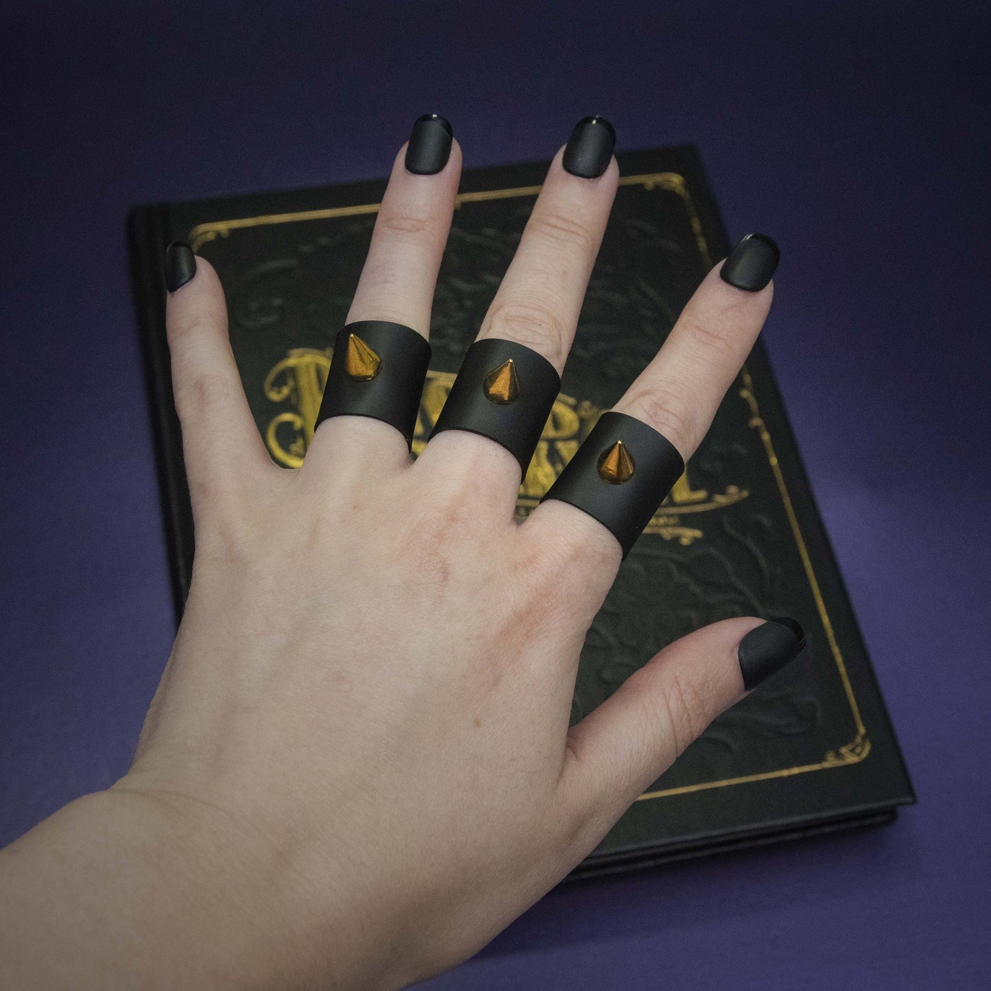 SPIKE GOLD - Set of three Rings