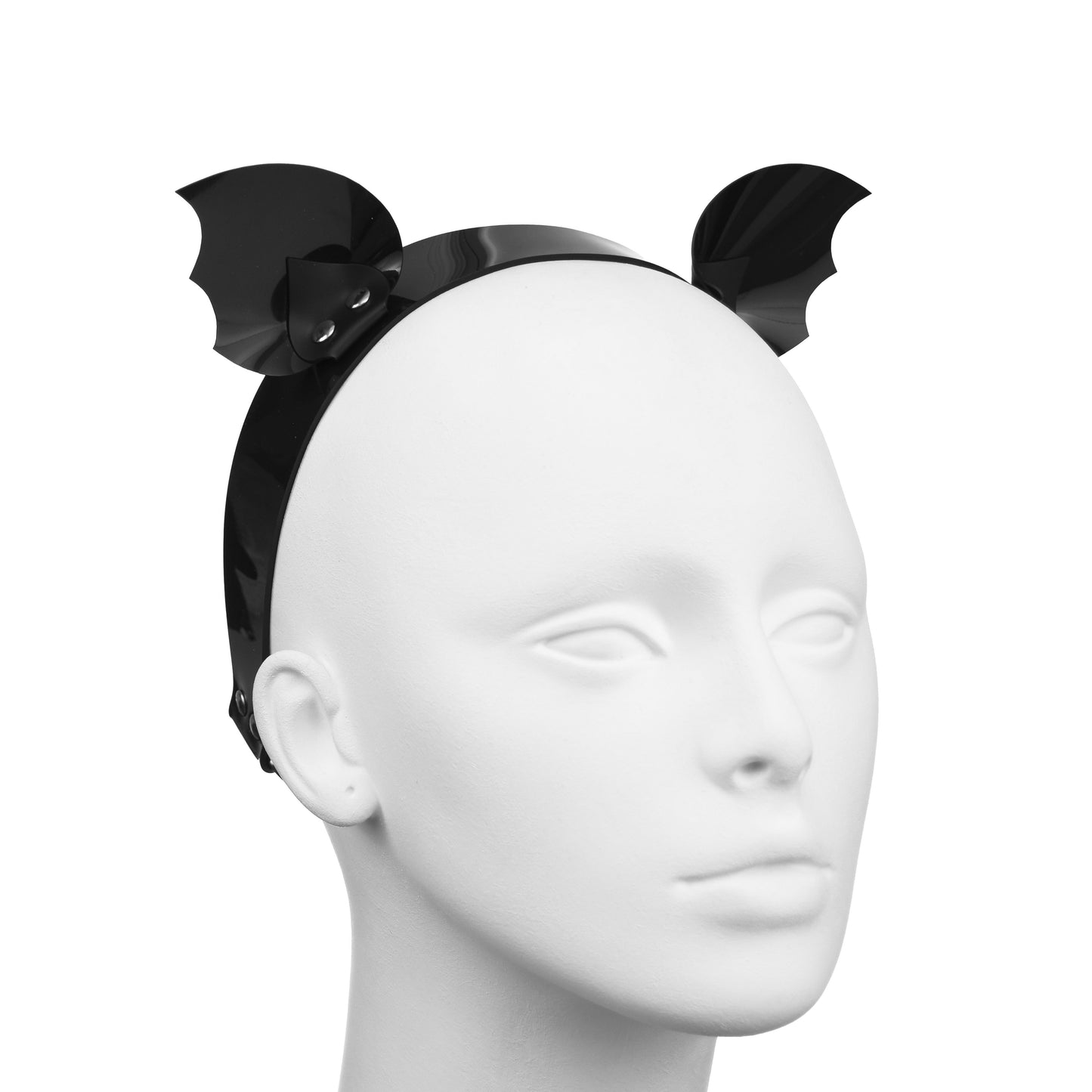 Bat wing headband for a Halloween bat costume.