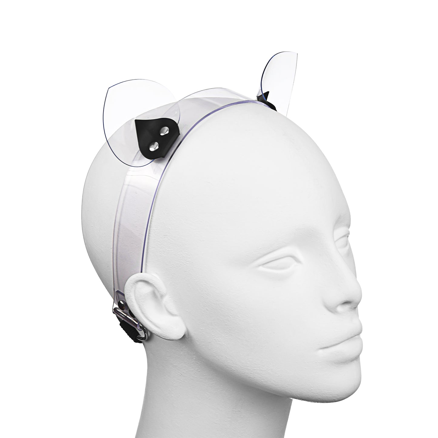 Retro futuristic inspired custom cat ears headband for festival outfit.