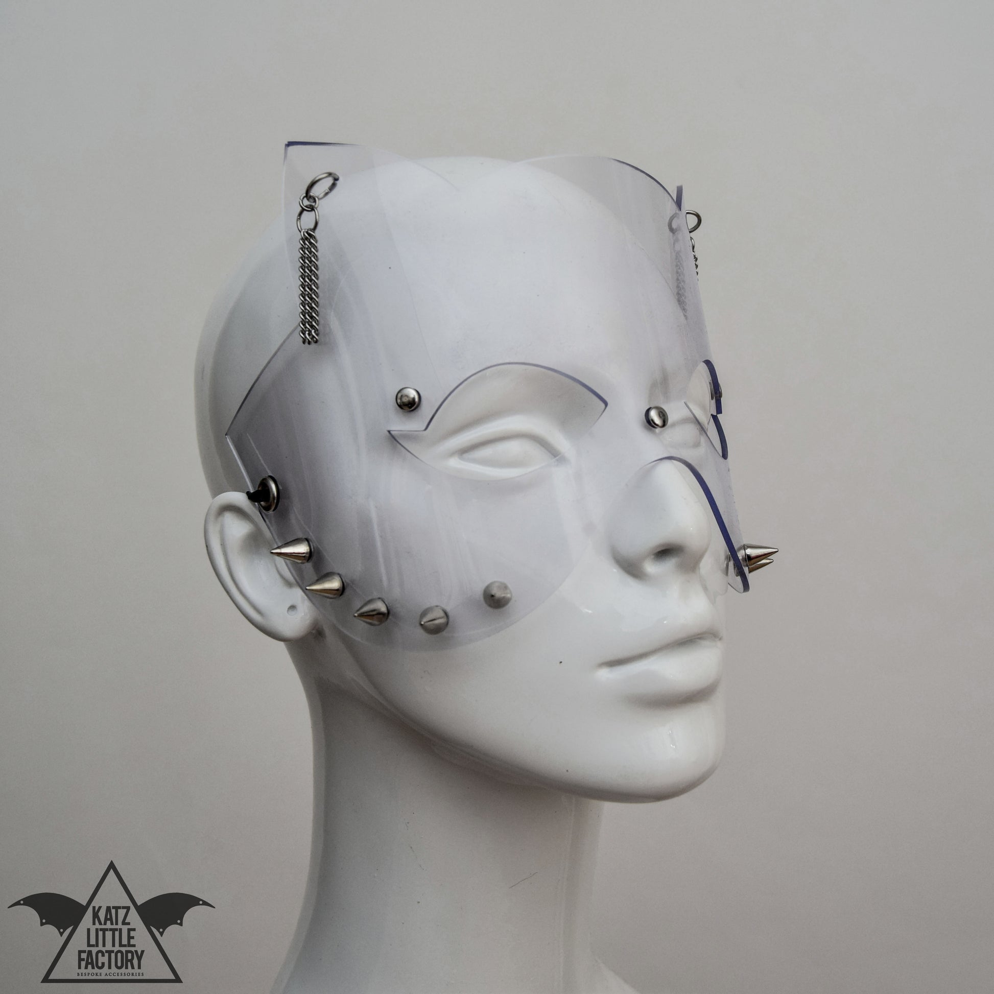SPIKE Cat Mask Clear PVC