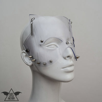SPIKE Cat Mask Clear PVC